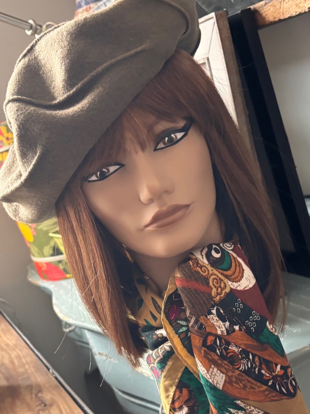 Classic French Beret with Totally Unique Sunburst Felting at Crown